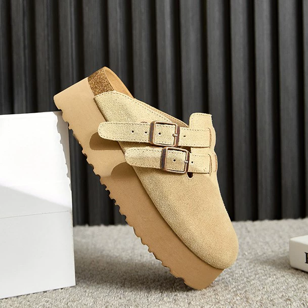 Footwear platform, Japanese slippers, high shoes, 7cm, genuine leather