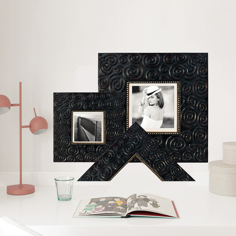 Wedding Photo Frame Hanging on the Wall Retro European Style Black Relic Photo Table 8inch A4 Creative Picture Frame A3 Photo Frame Wholesale