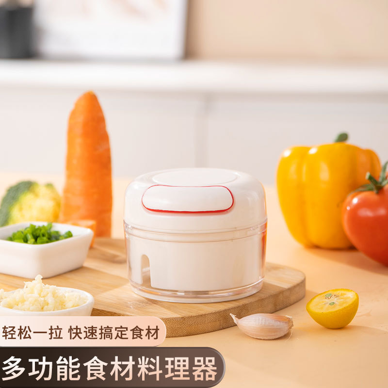 Cross-border Hand-pulled Garlic Mud Multi-purpose Manual Garlic Grasper Household Food Supplemented Garlic Beater for Kitchen