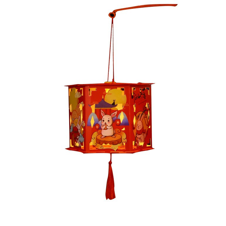 Kit de Material DIY para Hacer Linternas de Estilo Chino para el Festival del Medio Otoño 2025, Manualidad Iluminada Portátil para Niños.