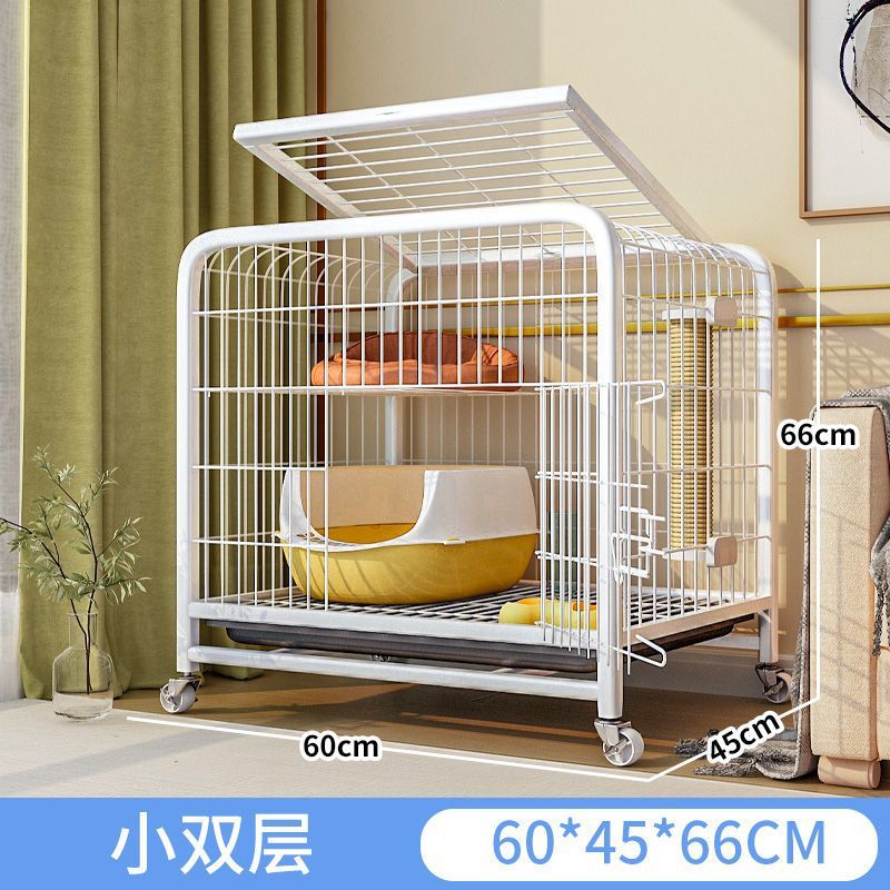 강화바퀴형/흰색 소형 더블 레이어 60*45*66cm