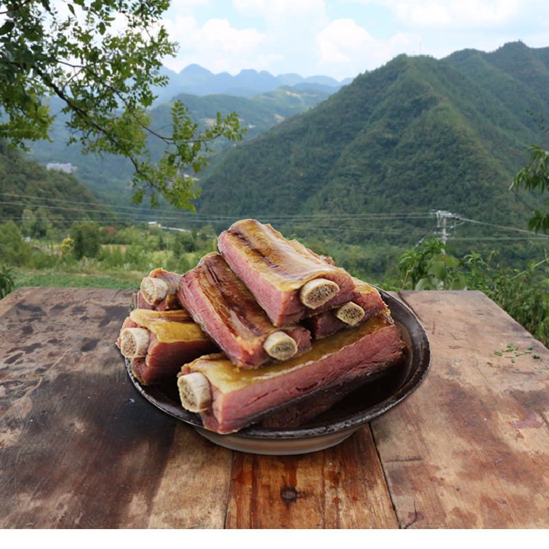 훈제 돼지갈비 500g (큰 뼈 제외)