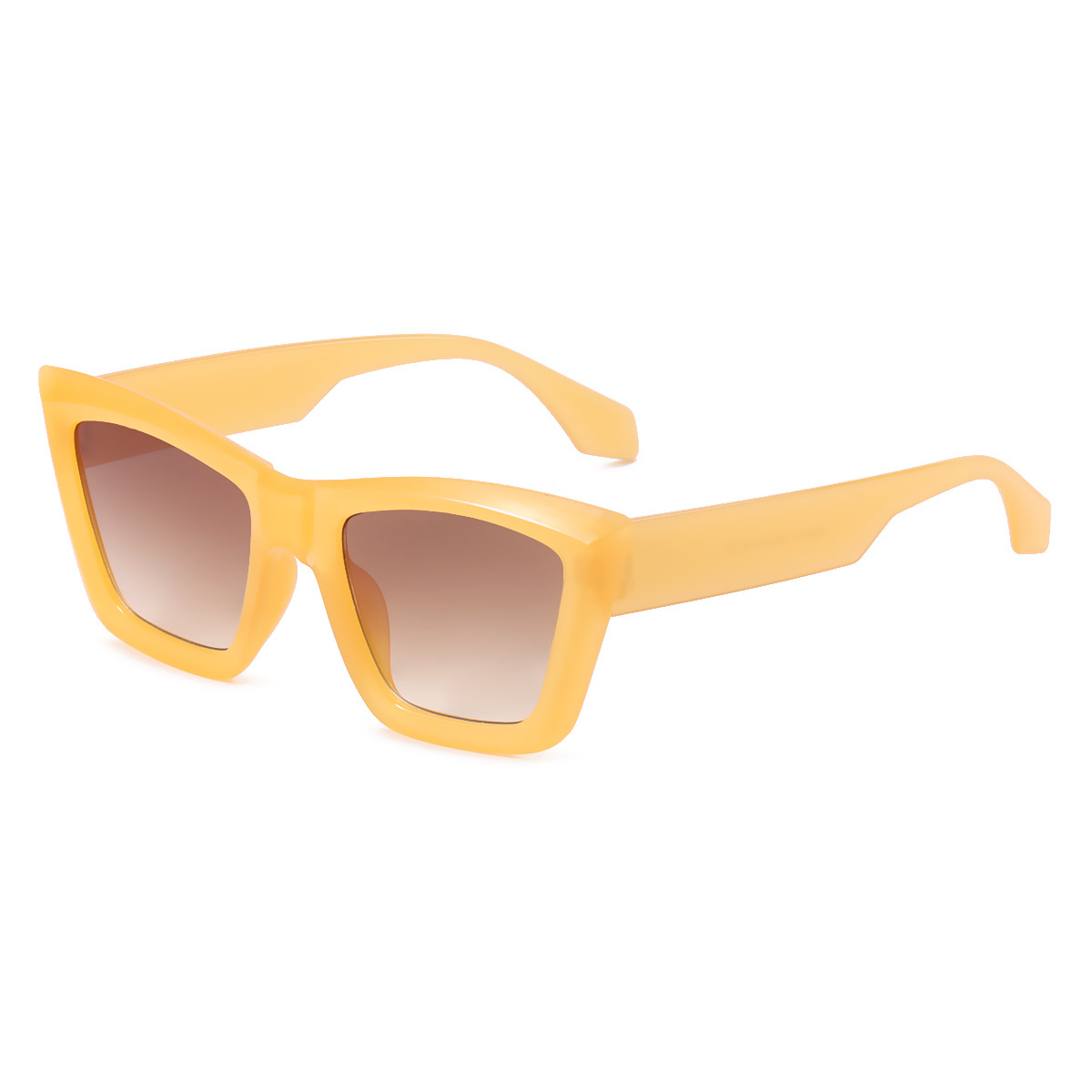 2022 nuevas gafas de sol para hombres y mujeres gafas de sol cuadradas de moda gafas de sol a prueba de rayos UV gafas de color caramelo 97114