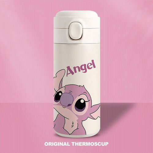 Stitch Angel Insulated Cup Large Capacity Compact Lightweight Portable High-Value Water Cup Stainless Steel Student Women's H3