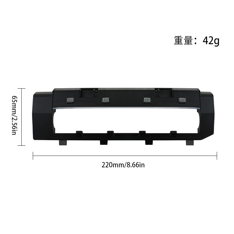 Cubierta principal del cepillo (negro)