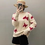 秋冬圆领女士宽松羊绒衫