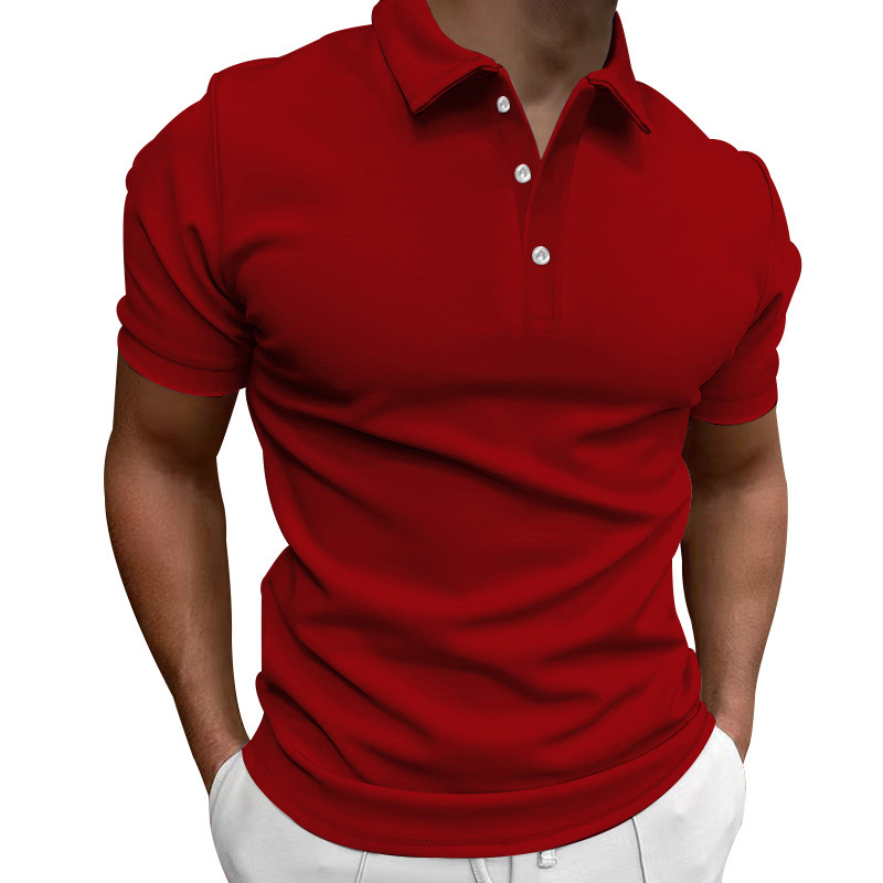 161g Weight Short Sleeve Sleeve Length Polyester Fabric Type Regular Top Length Casual Occasion Turndown Neckline Breathable Function Slim Fit Type Solid Color Pattern Summer Season Men's Gender Patchwork Design Simple Style Style Wholesale Men's Simple Style Solid Color Short Sleeve Patchwork Men's Tops 10