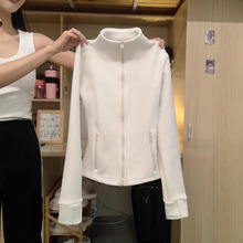 加绒修身摇粒绒外套女秋冬新款内搭2025保暖加厚上衣休闲卫衣内胆