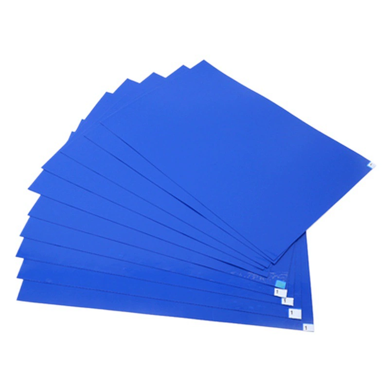 Заводские бытовые антистатические разрывные липкие пыльные коврики серо-синие оптом беспыльные коврики одноразовые коврики