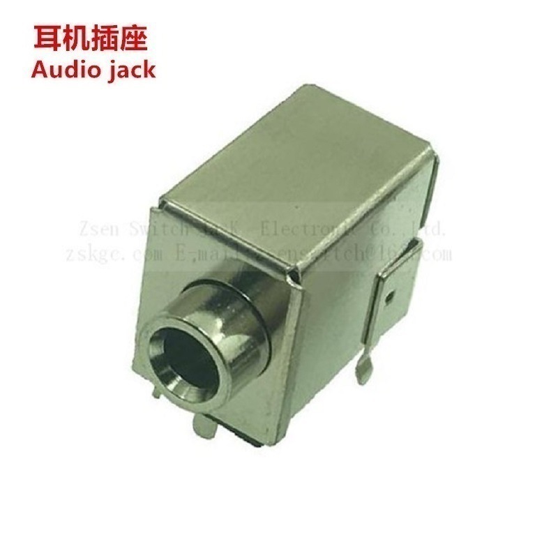 3.5音频母座双声道  3.5双声道耳机插座  3.5双声道声频插孔铜壳