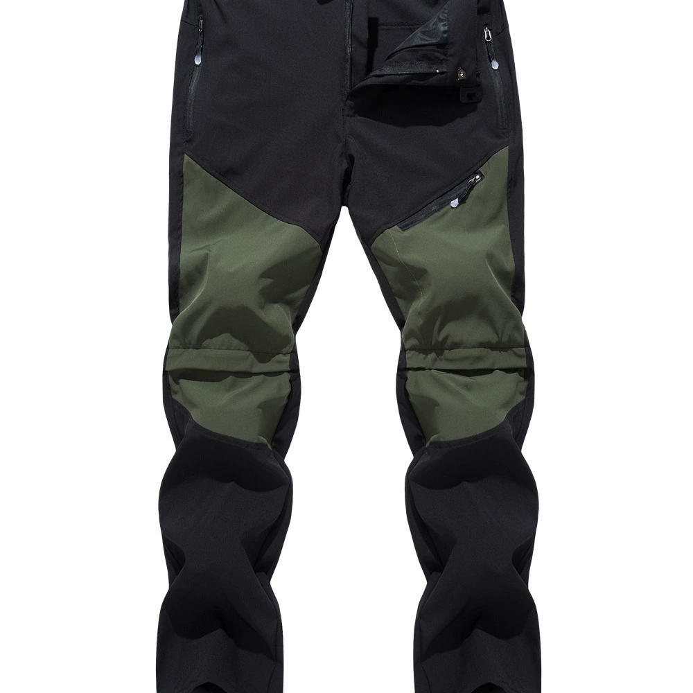 Quick‑dry travel trousers, convertible zip‑off to shorts, plus sizes M–4XL