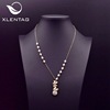 Advanced universal organic necklace from pearl, accessory, silver 925 sample, high-quality style