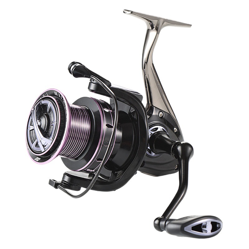 Golden Shark King rueda giratoria 8000-10000 Tipo de alambre de metal Copa asiento de pie de metal gran rueda de lanzamiento de larga distancia rueda de pesca ancla rueda de pesca