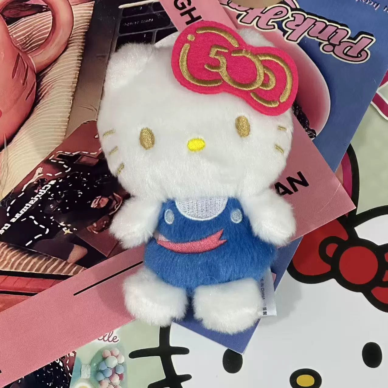 Плюшевая подвеска-брелок для ключей (Hello Kitty) симпатичная кукла, мягкая мини-плюша 10+ вариантов дизайна, подарок 0.038 кг
