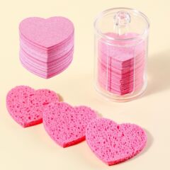クロスボーダー花愛円熊木質綿清潔化粧落とし化粧落とし道具スポンジパフ化粧道具