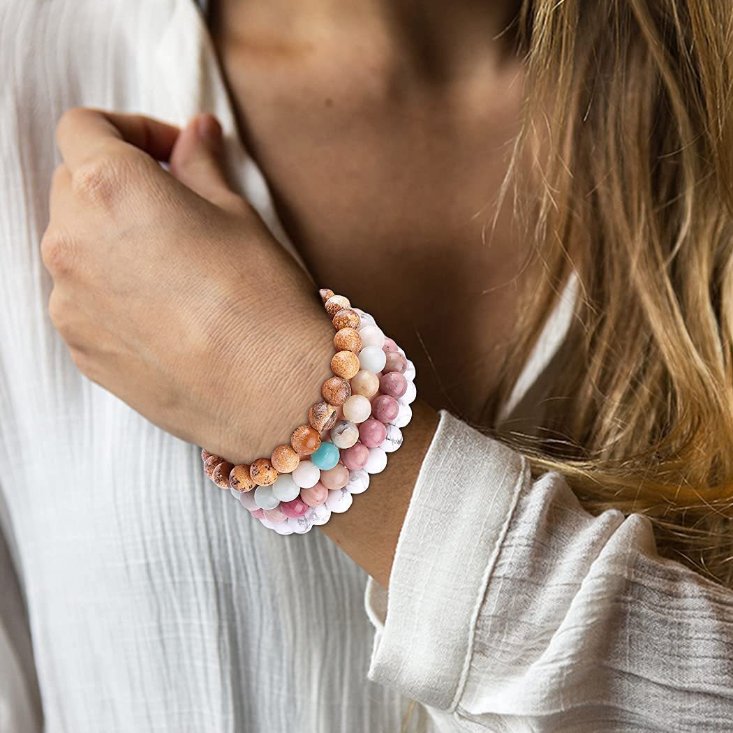 Fashion Round Agate Bracelets 1 Piece