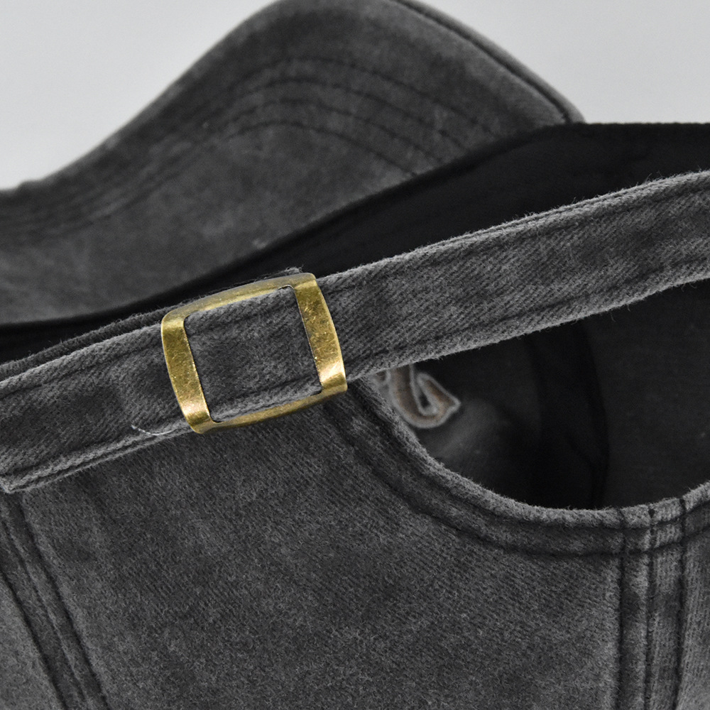 Angeles 3D Baseball Embroidered Duck Tongue Washed Old Sun Visor Hat_voghion.com