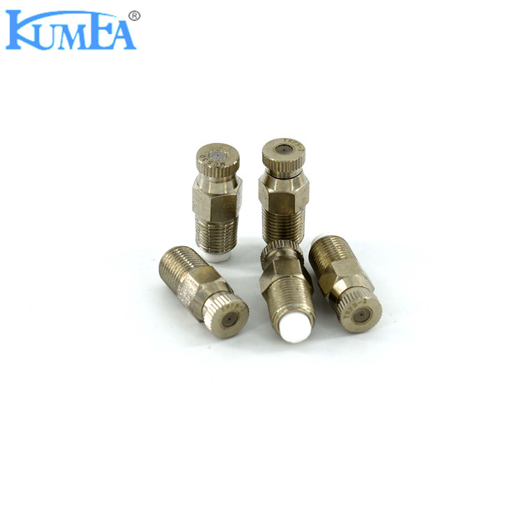 高压雾森园林雾化喷头不锈钢喷雾造景喷头人造雾红宝石微雾喷嘴