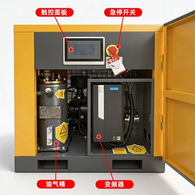 Hava kompressorları screw air compressor, 7.5/11/15/22kW