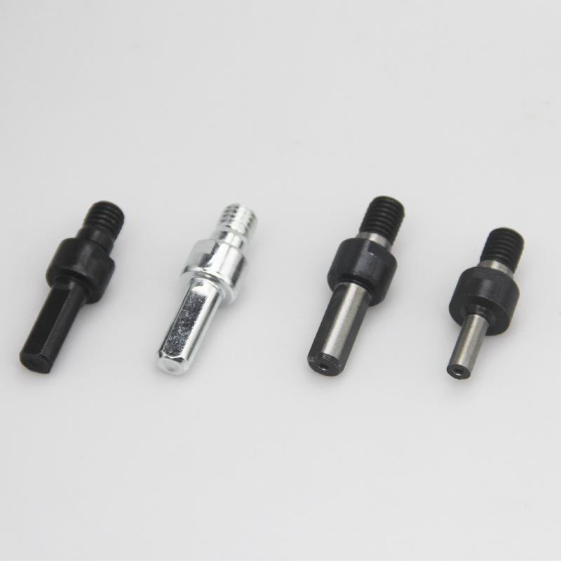 圆盘植绒砂纸自粘抛光盘连接杆电钻转角磨机转接杆手枪钻配件