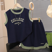 男童夏装套装2026新款儿童夏款背心短裤两件套中大童夏款运动服潮