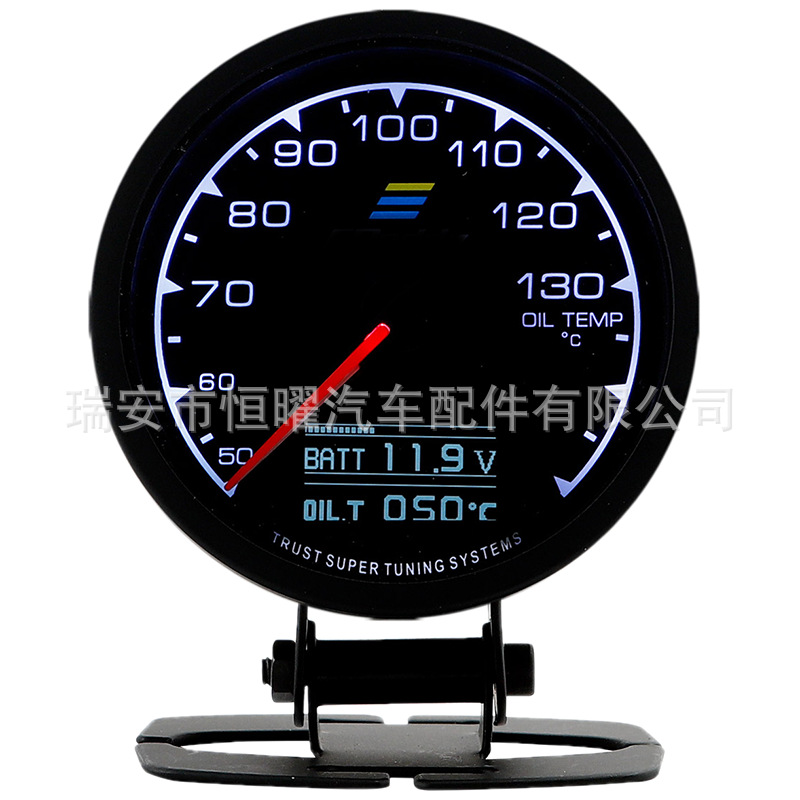 Car Modification Instrument Greddi Water Temperature, Engine Speed, Oil Pressure, Turbocharger Voltage, Vacuum, and Exhaust Temperature Multifunctional Vehicle Gauge