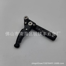 通用运动轮椅铝合金剪刀式刹车厂家直销轮椅配件管夹安装