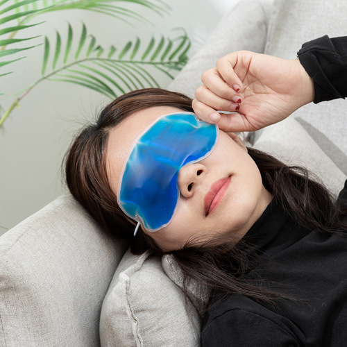 Gel ice compress cooling hot and cold compress eye mask pvc head-mounted cooling patch wholesale summer ice crystal eye mask
