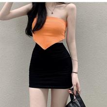 纯欲风辣妹包臀裙女2024秋季新款半身裙性感高腰显瘦超短包裙