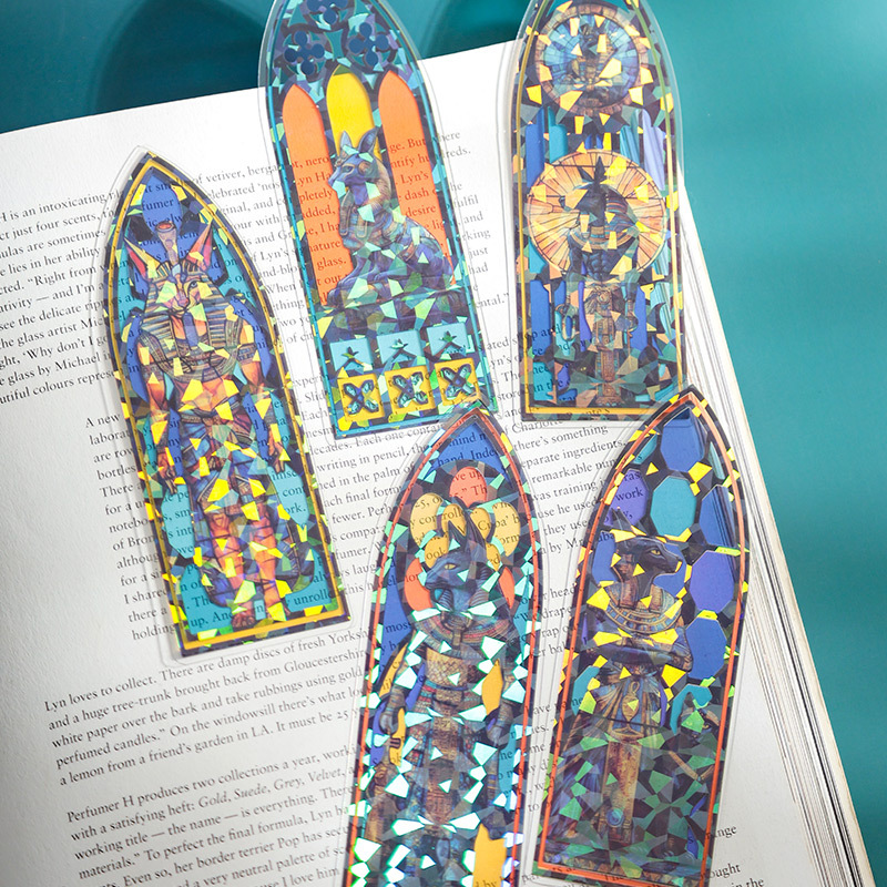 Mu teñido conchas de animales marcadores de luz de la serie de ventanas de canto de libros de mano materiales decorativos marcadores de lectura de estudiantes