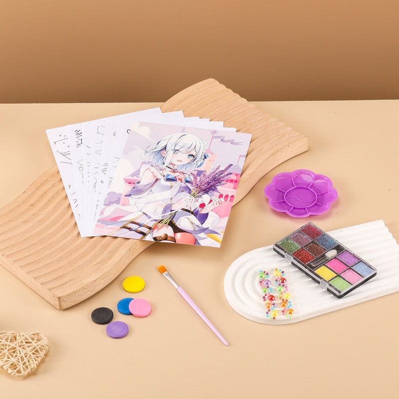 Pintura de maquillaje brillante Traje de vestir divertido de bricolaje para niños Vestido de princesa Pintura de maquillaje Traje de pintura de graffiti de acuarela