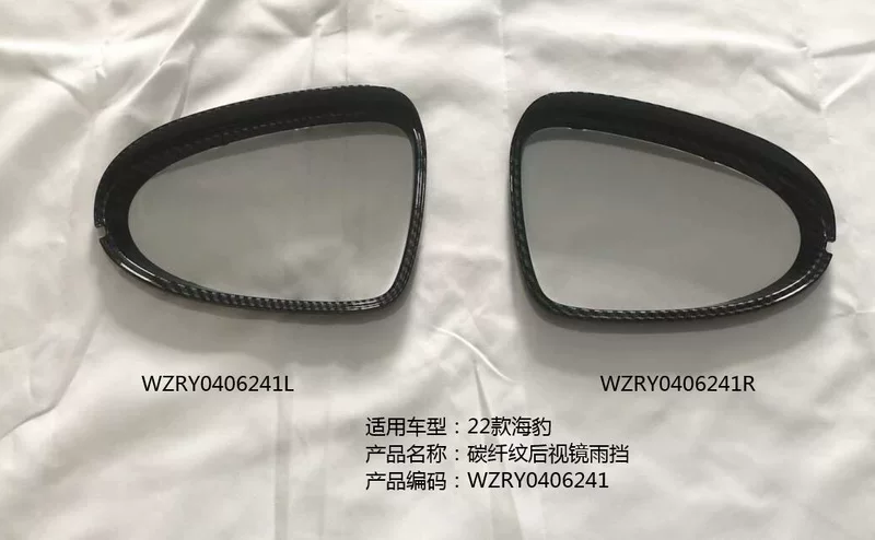 Подходящая для BYD Seal DM-i декоративная наклейка на зеркало заднего вида из углеродистого волокна, ABS-материал