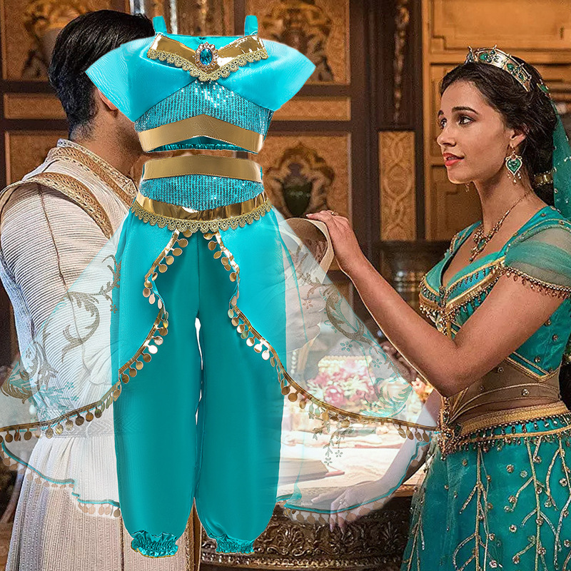 Europa y América de Halloween Jasmine princesa vestido de los niños nuevo vestido de los niños ropa de los niños falda de la muchacha de la falda