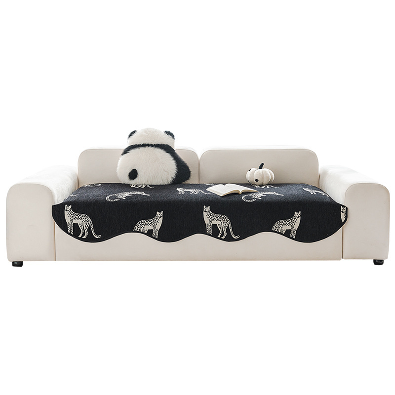 Irregular Sofa Cushion Straight Row All-Season Light Luxury Feel Lawrence One-Piece Leather Cover Fabric Set 2025 New_voghion.com