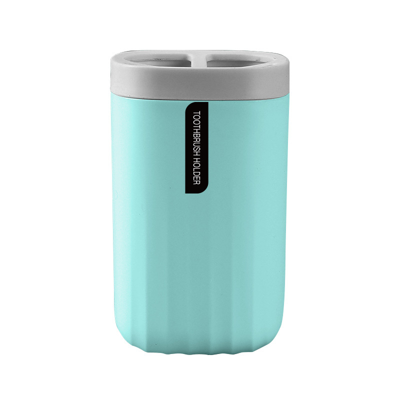 Patrón de onda Estilo nórdico cepillo de dientes caja de almacenamiento de plástico baño Baño hogar lavado taza de almacenamiento rack taza cepillo de dientes titular