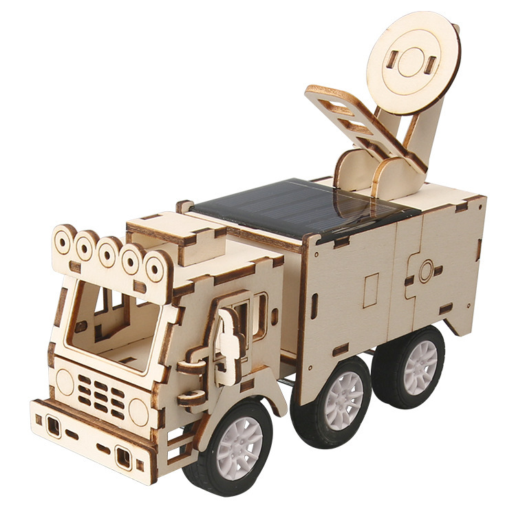 ジュニアサイエンス少量生産 DIY ソーラーレーダーカー手作りパッケージ小学生スチーム教育ソーラーカー|undefined