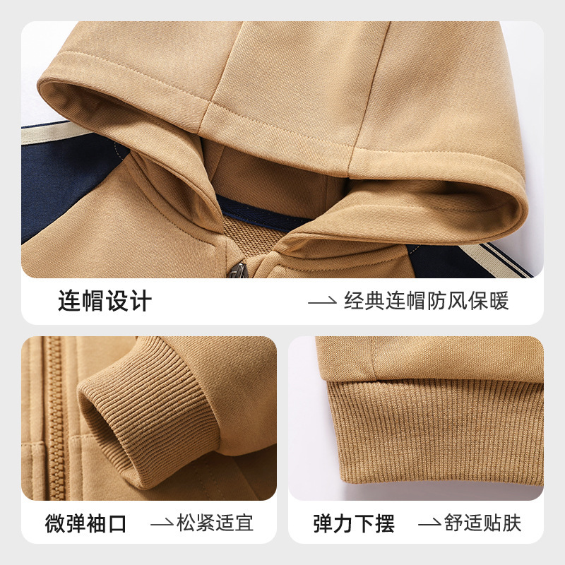 史努比童装男童外套春秋款开衫秋季连帽上衣宝宝休闲秋装衣服潮|undefined