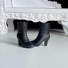 6 black mid boots