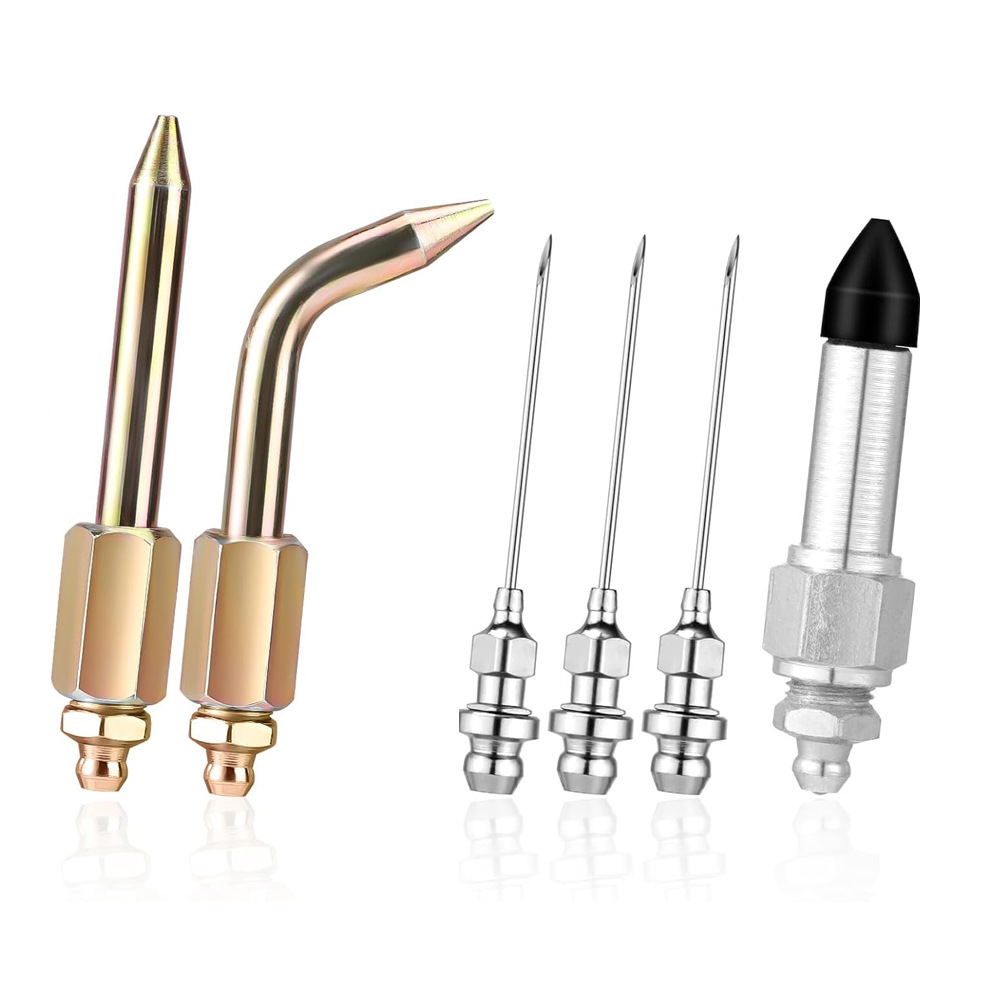 黄油嘴枪头耦合器黄油针套装6pcs