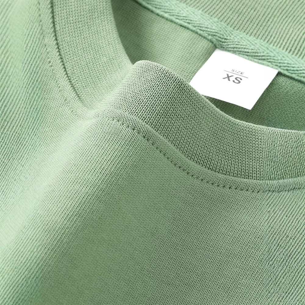 Cotton white summer base body-friendly T-shirt, 330 gram, with short sleeve, oversize