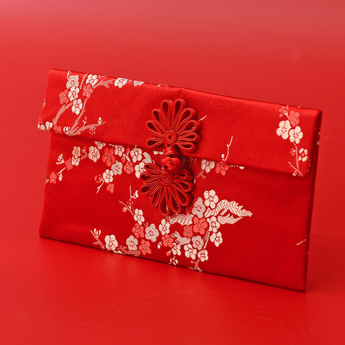 Wedding red envelope changed to red envelope gift money creative brocade fabric 10,000 yuan red envelope bag wedding supplies