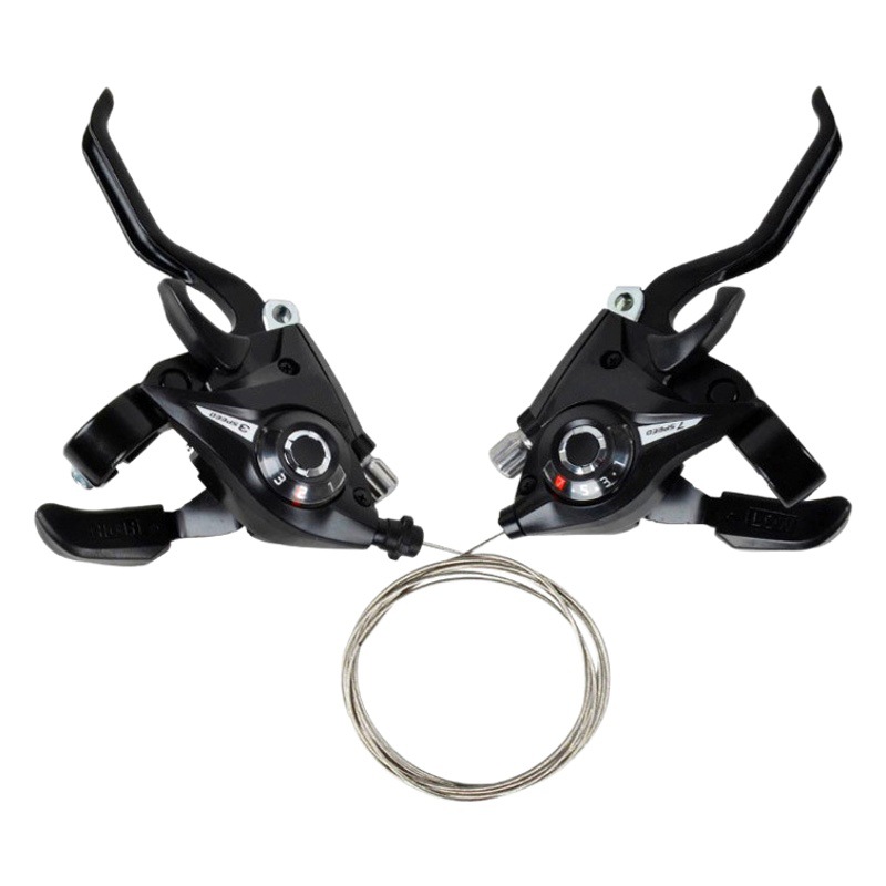 Bicicleta de montaña aleación Aluminio conjoined dedo dial EF51-7A transmisión 21 CONTROL VELOCIDAD freno mango accesorios para bicicletas