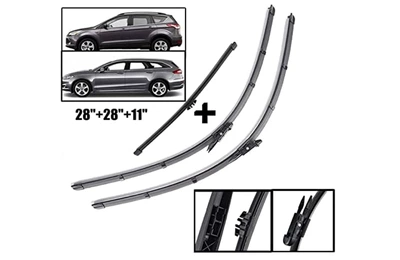 Suitable for Ford Mondeo MK5 wagon Maverick 2013-2019 front and rear wiper wiper wiper blades (Wiper) - 13-19-mondeo-27inch-27inch-11inch