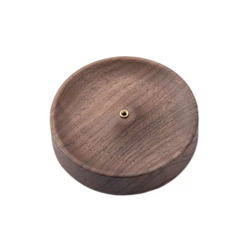 Black walnut family line incense base solid wood wire incense burner tea ceremony Zen flavor plug sandalwood fragrant fragrant fragrant fragrant fragrant