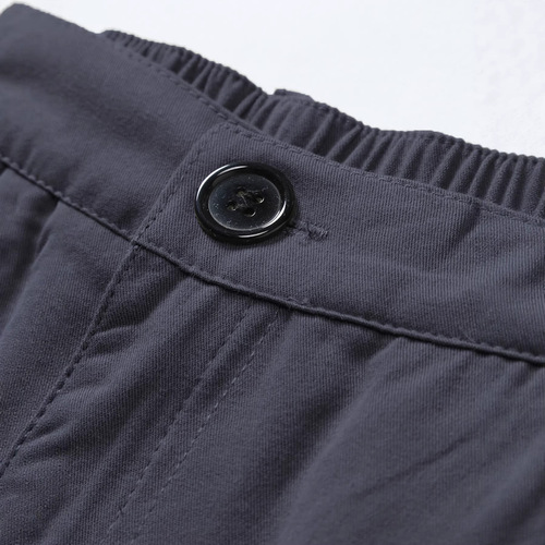 European and American cross-border hot sales outdoor street casual men's shorts pure color men's beach pants tooling stretch quarter pants