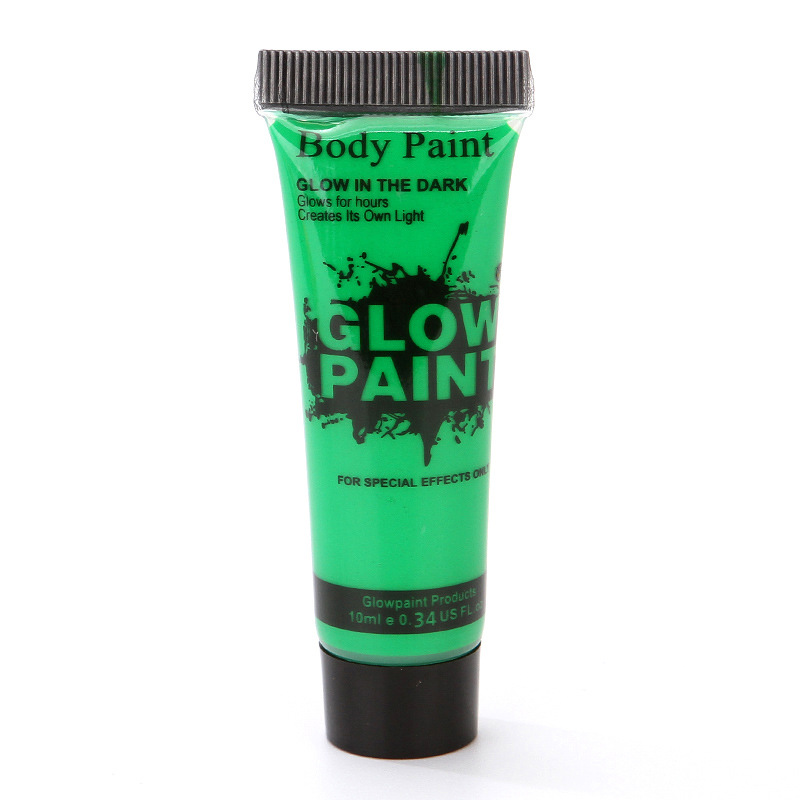 Pintura de arte a base de agua de 6 colores pintura fluorescente pintura luminosa pintada a mano súper brillante pintura luminosa para pintura corporal