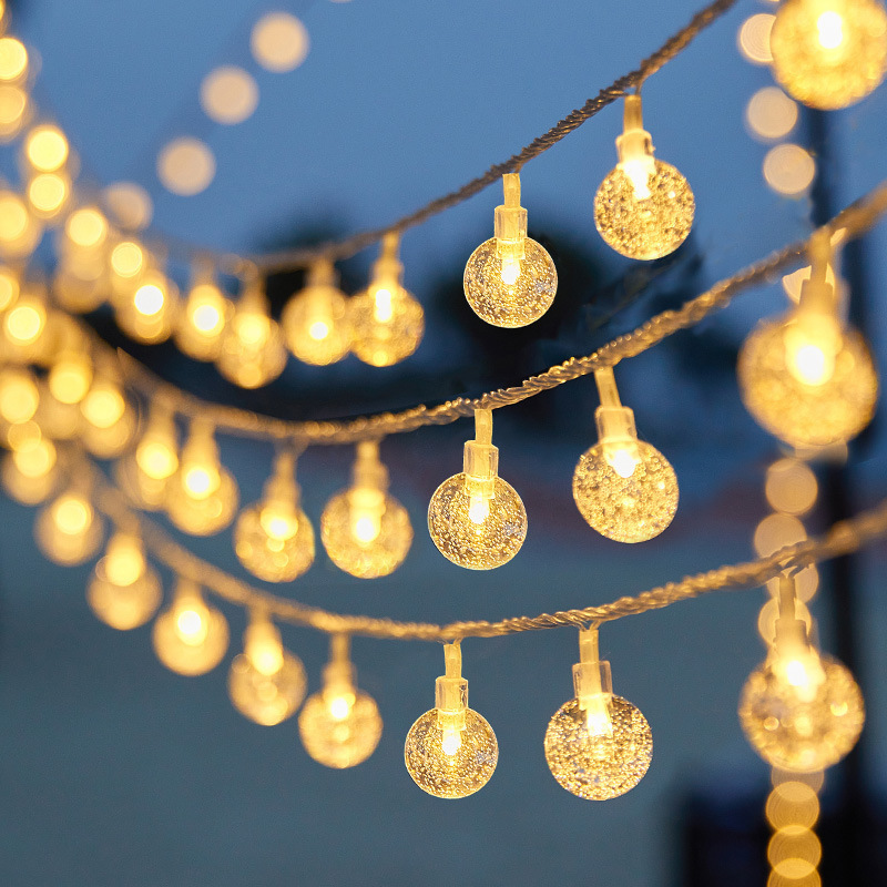 LED pequeña cadena de luces de color estand estrellas luces de camping atmósfera cadena de luces de navidad al aire libre patio festivo decoración de baterías