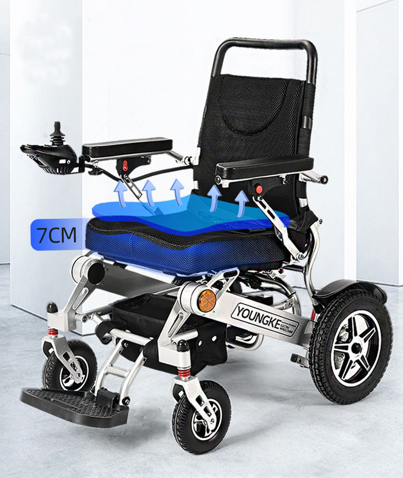 Yingkang Electric Wheelchair 6016 Cross-Border Certified Foldable Lightweight Smart Remote Control Scooter with Brushless Motor