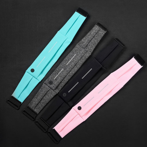 New sports running waist bag for men and women outdoor running equipment, elastic waterproof reflective mobile phone bag, close-fitting small waist bag