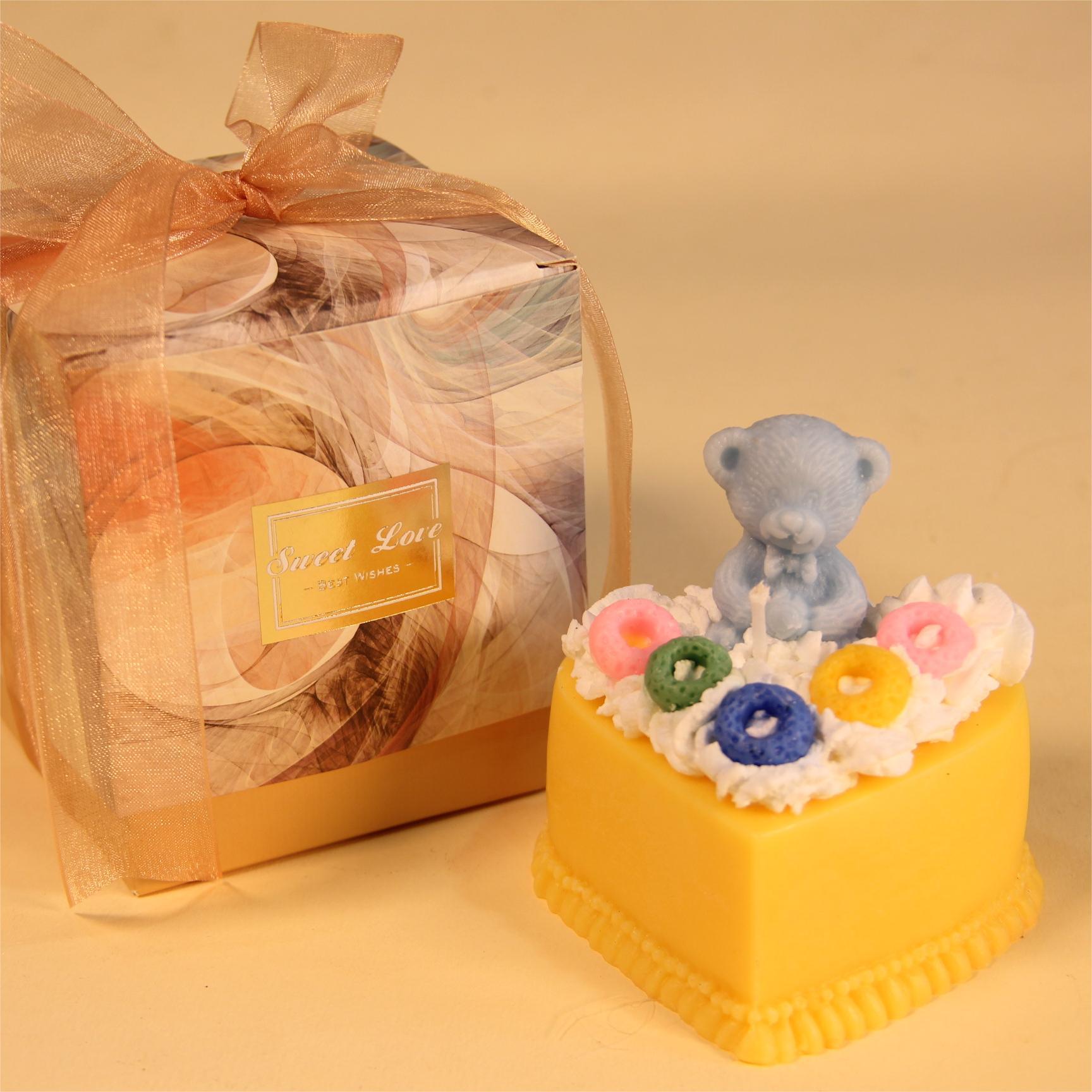 INS crema pastel de fresa aromaterapia vela galleta cumpleaños nicho avanzado regalo creativo romántico dormitorio caja de regalo